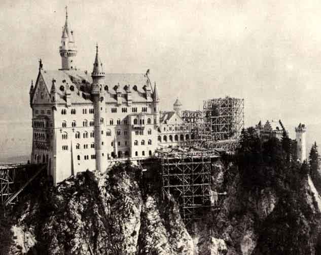 Neuschwanstein Castle construction